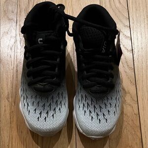 Under Armour Black and White Gradient Kids' Baseball Cleats